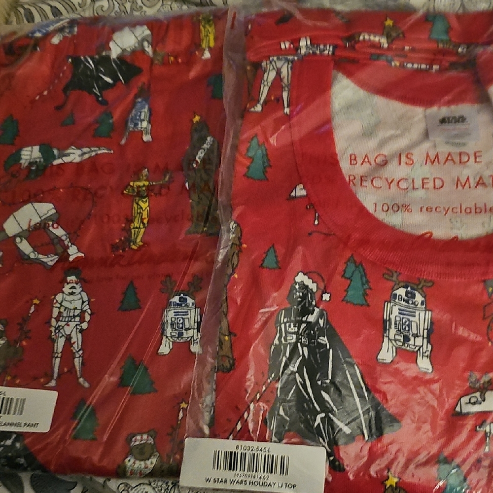 Hanna Andersson Star Wars Holiday Pajama Set Womens L